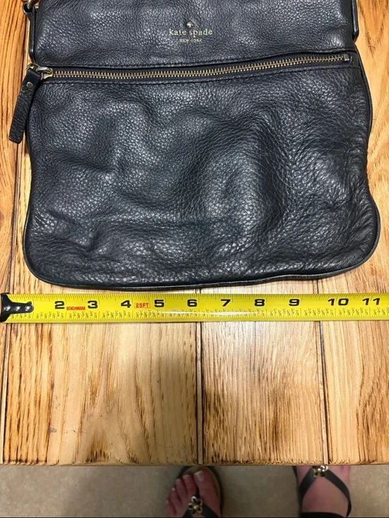 kate spade Black Pebbled Leather Crossbody - Picture 11 of 12